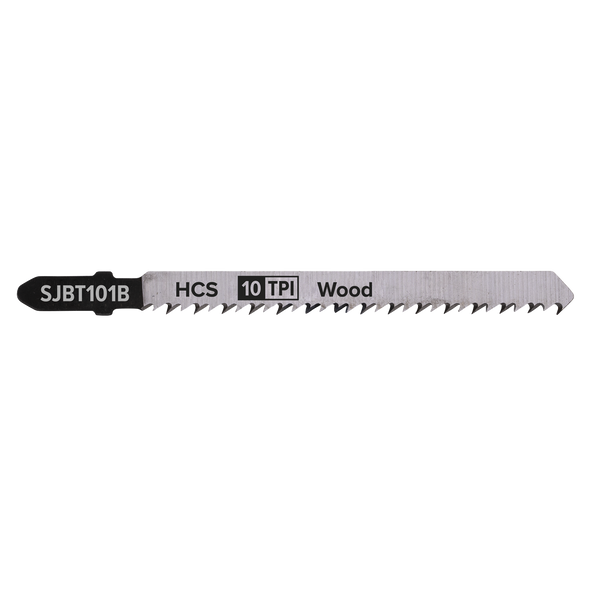 Jigsaw Blade for Hard Wood 100mm 10tpi - Pack of 5