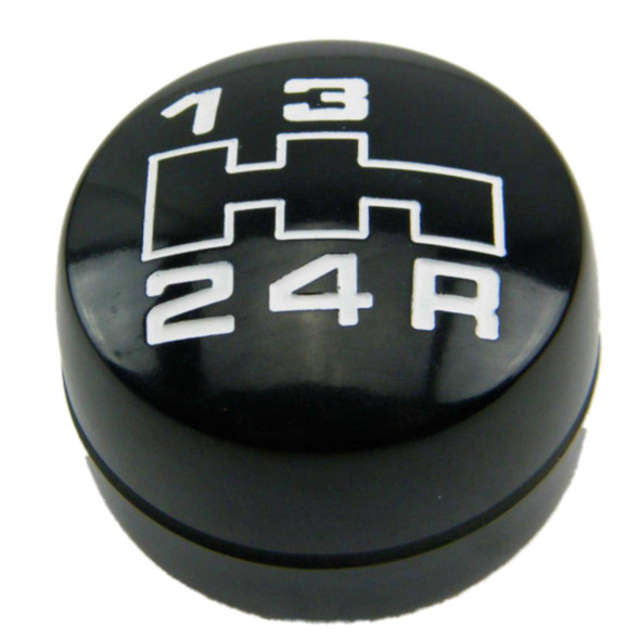 Direct Replacement Gear Knob 4 Speed Gear Lever for Range Rover Classic, black gear shift knob showing a 4-speed gear pattern with reverse gear.