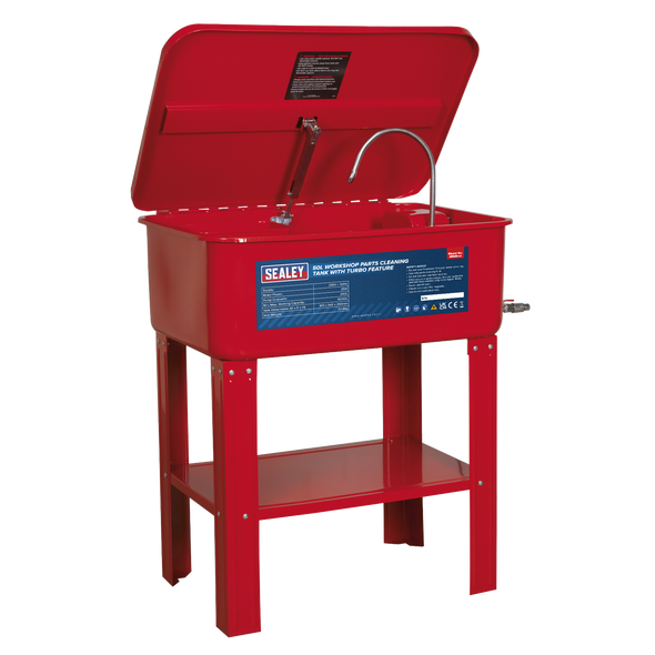 Workshop Parts Washer with Turbo Feature 50L