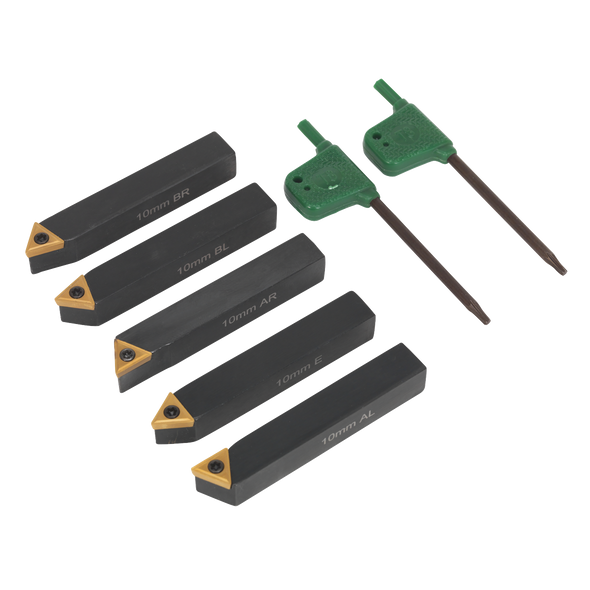 Indexable Lathe Turning Tool Set 10mm 5pc