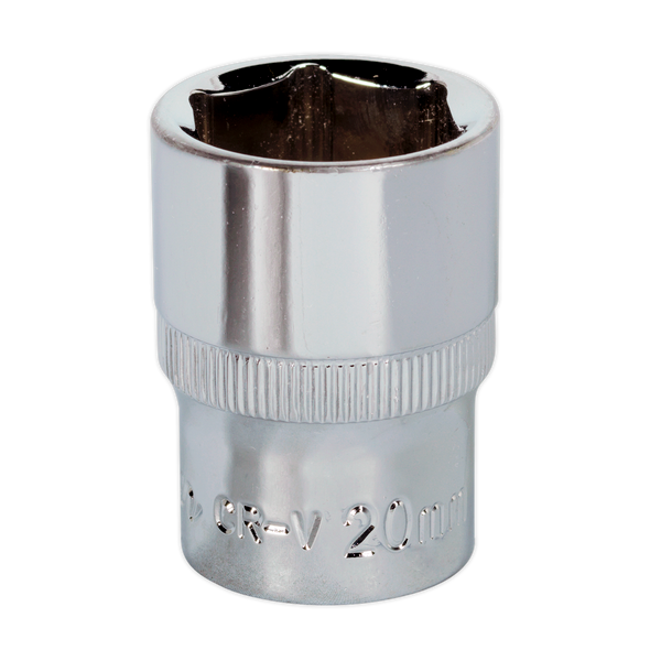 Premier Fully Polished Socket 1/2"Sq Drive 20mm