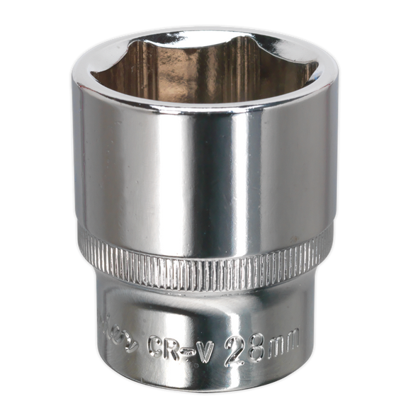 Premier Fully Polished Socket 1/2"Sq Drive 28mm
