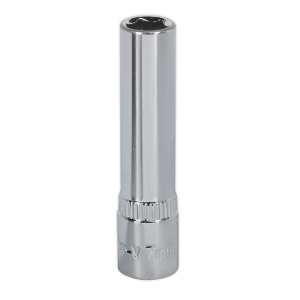 Premier Fully Polished Deep Socket 1/4"Sq Drive 7mm