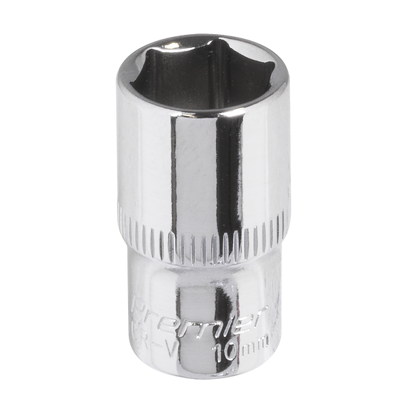 Premier Fully Polished Socket 1/4"Sq Drive 10mm