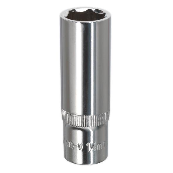 Premier Fully Polished Deep Socket 3/8"Sq Drive 14mm