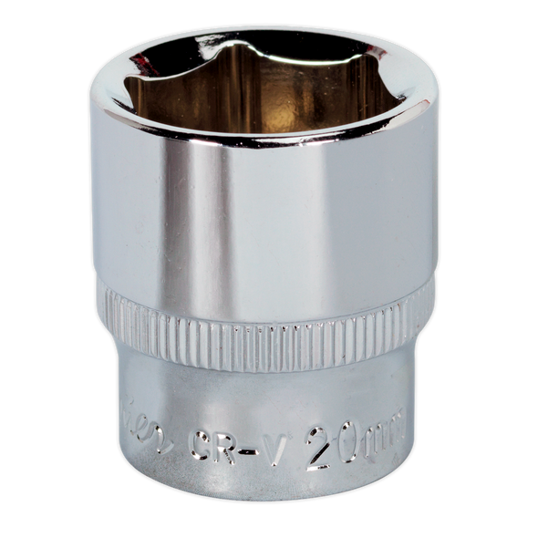Premier Fully Polished Socket 3/8"Sq Drive 20mm