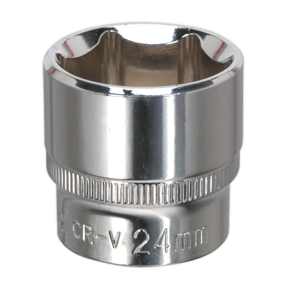 Premier Fully Polished Socket 3/8"Sq Drive 24mm