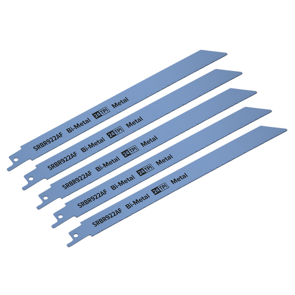 Reciprocating Saw Blade for Metal 230mm 24tpi - Pack of 5