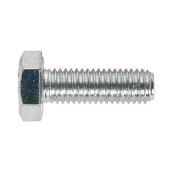 8.8 Zinc Plated HT Setscrew M10 x 30mm, DIN 933 - Pack of 25