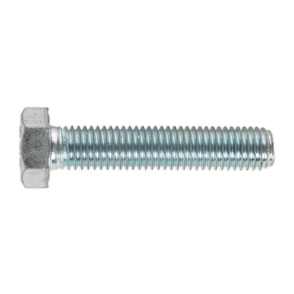 8.8 Zinc Plated HT Setscrew M14 x 70mm, DIN 933 - Pack of 10
