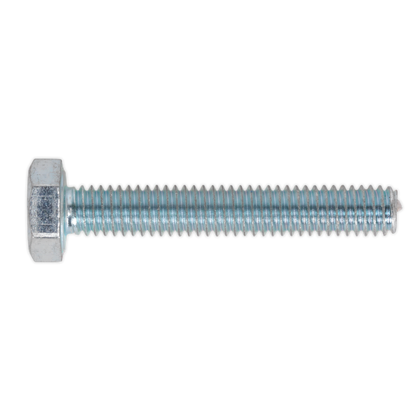 8.8 Zinc Plated HT Setscrew M4 x 25mm, DIN 933 - Pack of 50