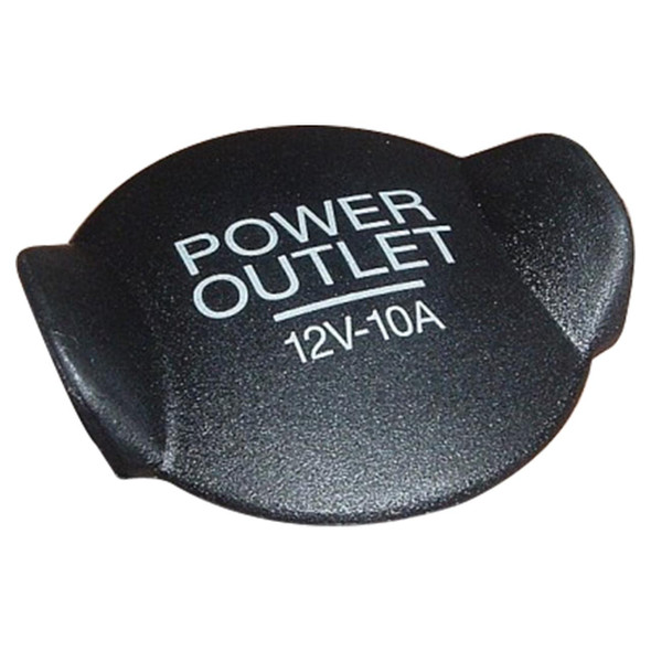 Genuine Land Rover 12V Power Socket Plug Cap for Discovery 4 & Freelander 2, black rubber protective cover for vehicle power outlet.