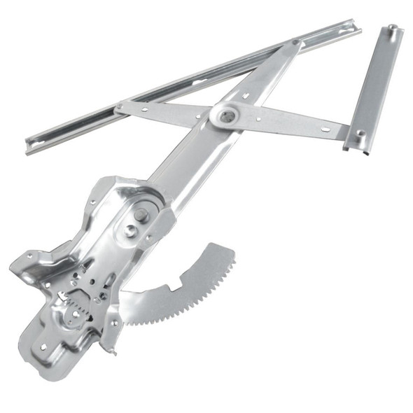 Direct Replacement Window Regulator Front Left for Discovery 1, car window regulator with metal components and gear mechanism.
