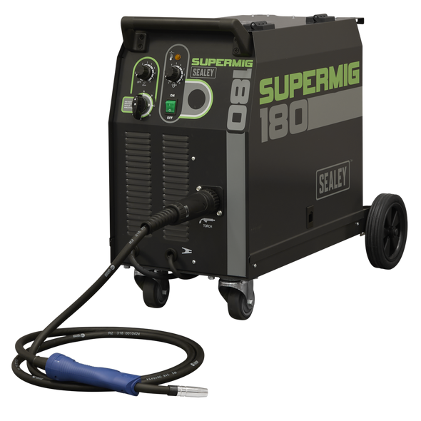 Professional Gas/Gasless MIG Welder with Binzel® Euro Torch 180A 230V