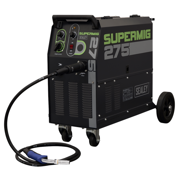 Professional Gas/Gasless MIG Welder with Binzel® Euro Torch 270A 230V