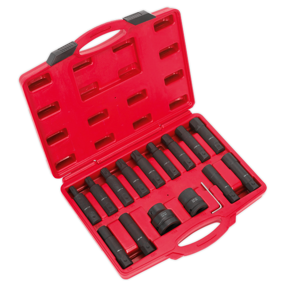 Impact Hex, TRX-Star* & TRX-Star* Female Socket Bit Set 3/4" & 1"Sq Drive 16pc