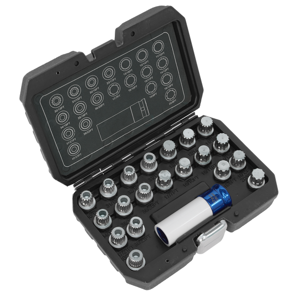 Locking Wheel Nut Key Set for BMW & Mini 21pc