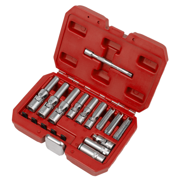 Glow Plug Socket Set 18pc 1/4"Sq & 3/8"Sq Drive