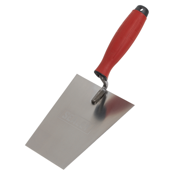 Stainless Steel Masonry Trowel with Rubber Handle 160mm