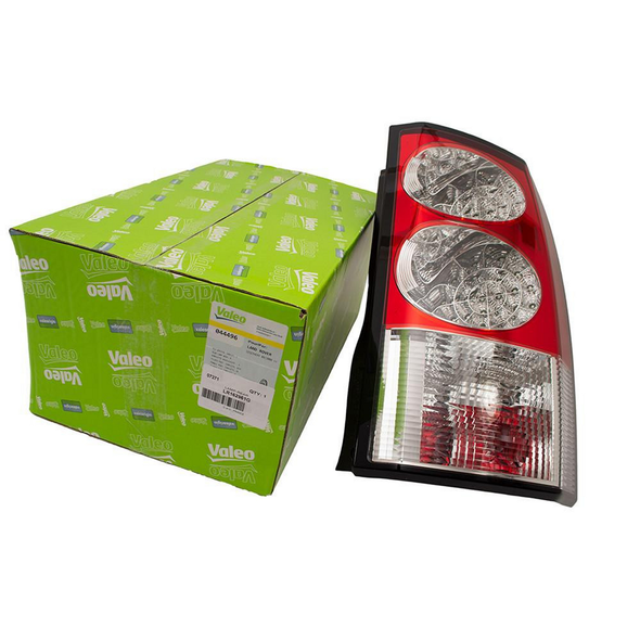VALEO Rear LED Tail Light Lamp Right Hand for Discovery 4, automotive tail light with red and clear sections for rear lighting.