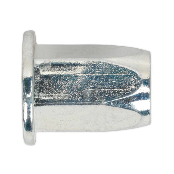 Full Hex Threaded Insert (Rivet Nut) M6 Standard Flange - Pack of 50