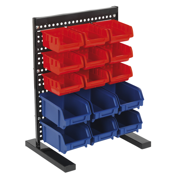 Bench Mounting Bin Storage System with 15 Bins
