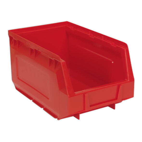 Plastic Storage Bin 150 x 240 x 130mm, Red - Pack of 24