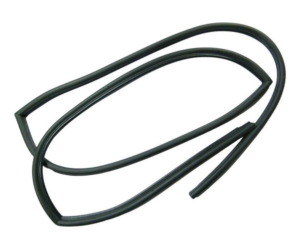 Direct Replacement Rear Door Weather Seal Right Hand for Defender 110, black rubber weather strip for car door sealing.