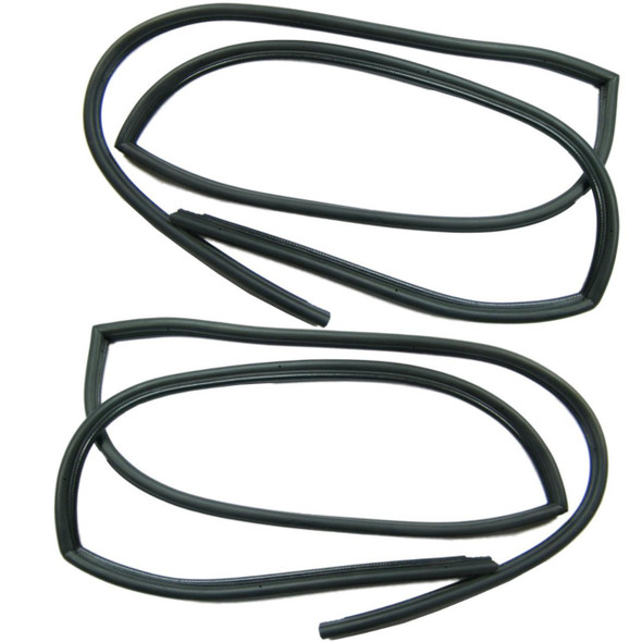 Direct Replacement Rear Side Door Seals Pair for Defender 110, automotive door seals rubber weather stripping for vehicle side doors.