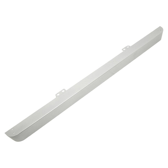Direct Replacement Front Bumper in Silver for Defender 1986-2016, LR062058S, featuring a sturdy, sleek metal design suitable for outdoor off-road conditions.
