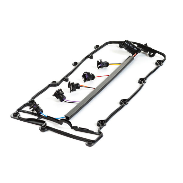 Direct Replacement Fuel Injector Harness With Rocker Gasket for Discovery 2 Td5, black electrical wiring harness with connectors and rocker gasket for engine fuel system