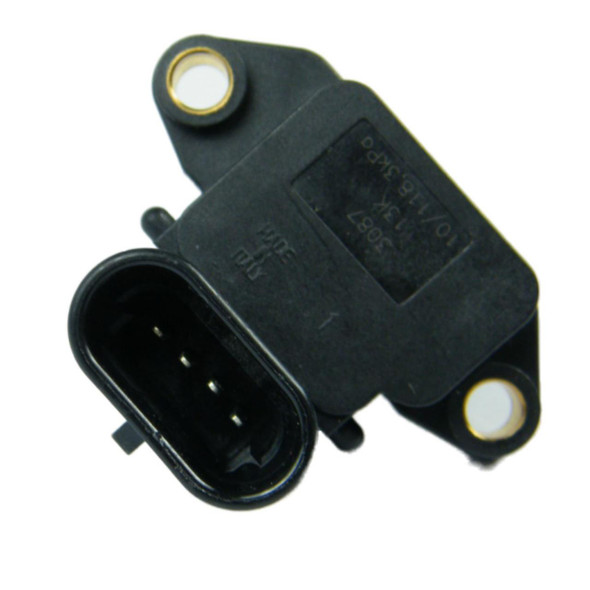 Direct Replacement Ambient Temperature Sensor for Defender & Discovery 2, close-up image of black automotive sensor with electrical connector and mounting holes.