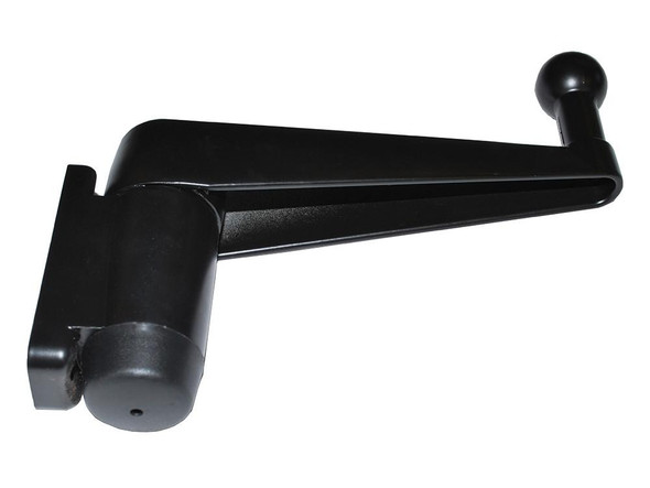 Direct Replacement Wing Mirror Arm - MTC5083 for Defender, black metal automotive wing mirror arm with ball joint for easy mounting.