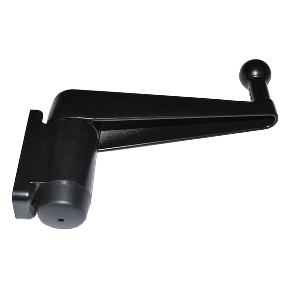 Direct Replacement Wing Mirror Arm - MTC5083 for Defender, black metal automotive wing mirror arm with ball joint for easy mounting.