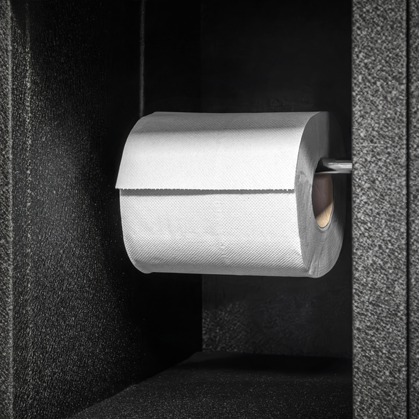 2-Ply Embossed White Paper Roll 60m - Pack of 6