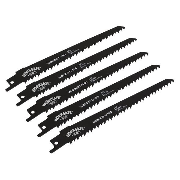 Reciprocating Saw Blade 150mm 6tpi - Pack of 5