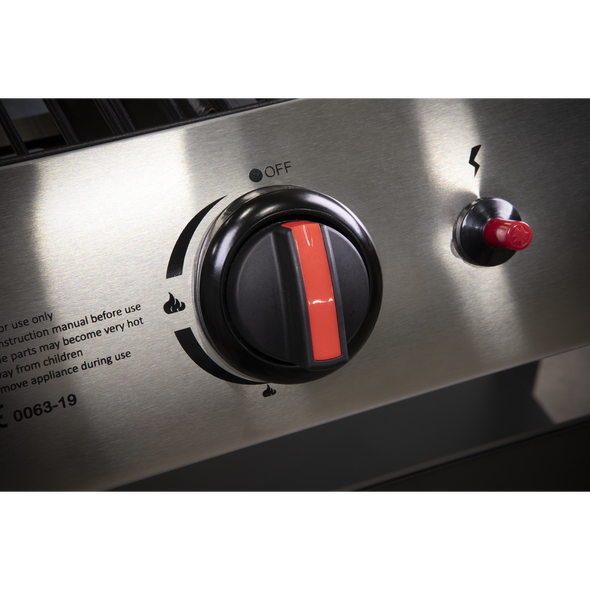 Dellonda 4 Burner Gas BBQ Grill with Piezo Ignition & Thermometer