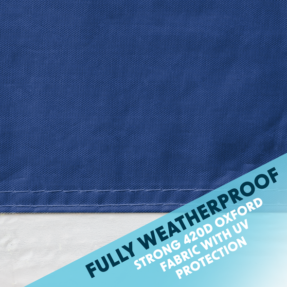 Dellonda Premium Side Walls/Doors/Windows for Gazebo/Marquee, Fits 3 x 4.5m Models - Blue