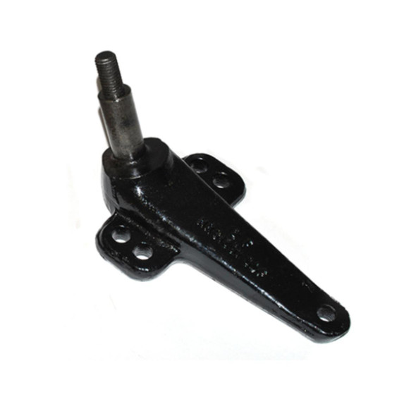 Direct Replacement Rear Shock Absorber Upper Mount for Defender & Discovery 1, a black metal upper mounting bracket with a protruding bolt for attaching the shock absorber.