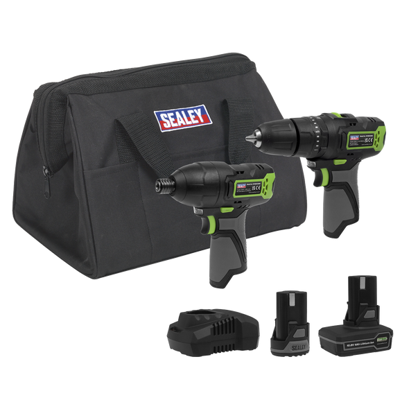 2 x SV10.8 Series Cordless Power Tool Kit 10.8V - 2 Batteries - CP108VCOMBO3