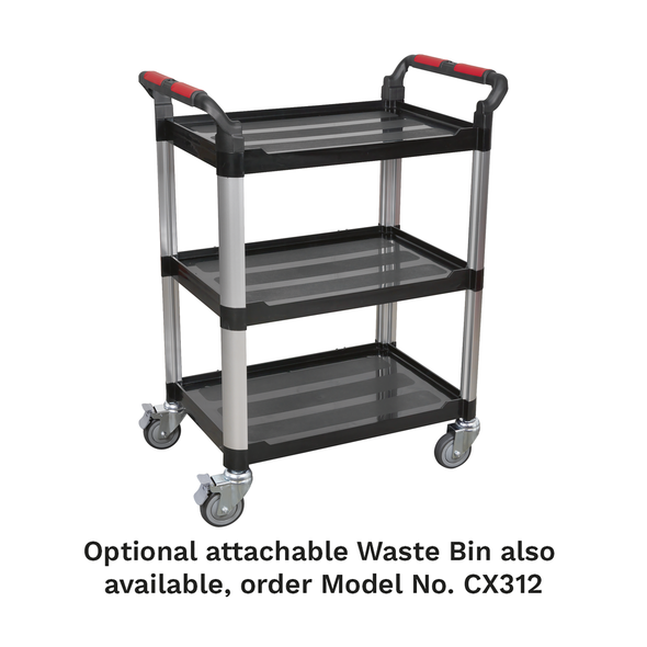 Composite Workshop Trolley 3-Level/3 Wall - CX309
