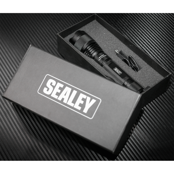 Rechargeable Aluminium Torch with Adjustable Focus 10W SMD LED - LED449