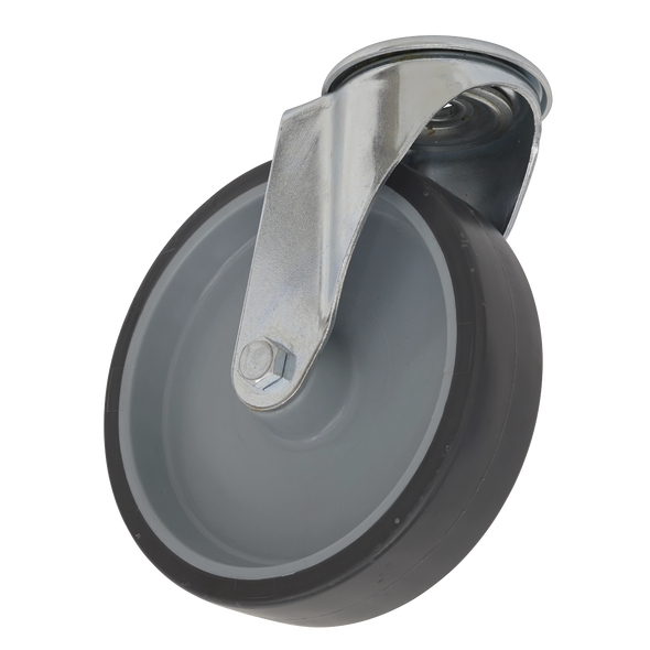 100mm Castor Wheel with Swivel Bolt Hole - SCW2100SBEM