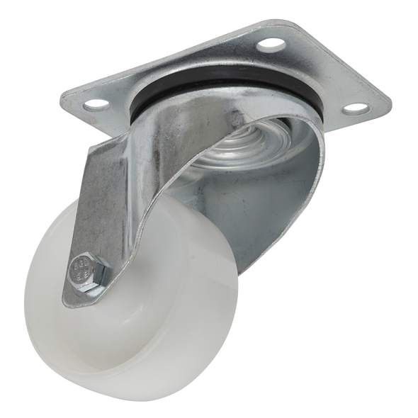 80mm Castor Wheel with Swivel Plate - SCW480SP