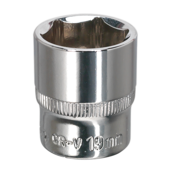 Premier Fully Polished Socket 3/8"Sq Drive 19mm - SP3819