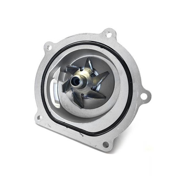 PROFLOW OEM Engine Water Coolant Pump for Defender Td5 and Discovery 2 Td5, automotive cooling pump with metal impeller and mounting flange, compatible with 1998-2006 models