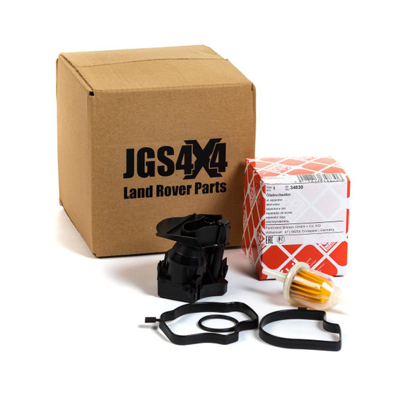Vaico Engine Modified Crankcase Breather & Turbo Vent Filter for Freelander 1 Td4, engine air vent and oil separator parts with packaging.