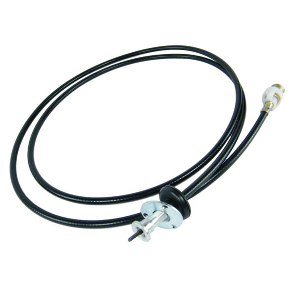Direct Replacement Speedo Speedometer Cable Right Hand Drive 4CYL, car speedometer cable with black outer sheath and metal connectors for Series 3 vehicles.