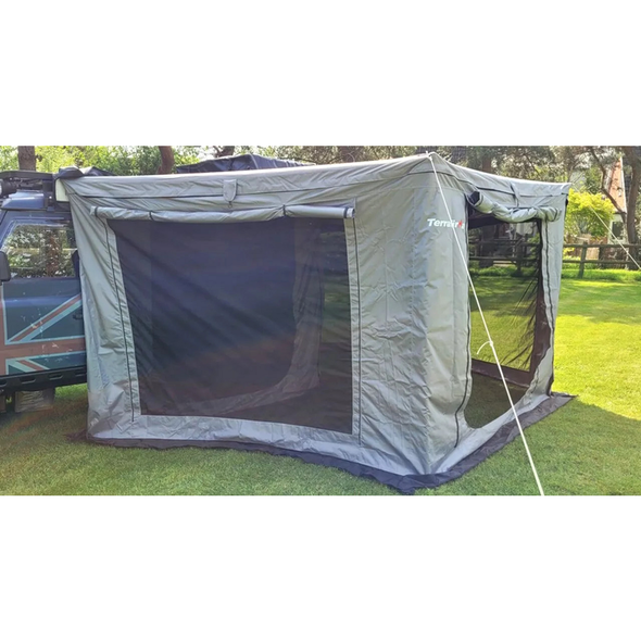 Terrafirma Terradactyl 2.0m awning room enclosure attached providing full side shelter