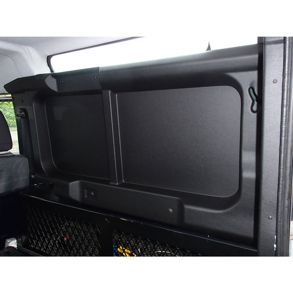 Terrafirma Window Trims - Pair / Black / Without Windows for Defender 90